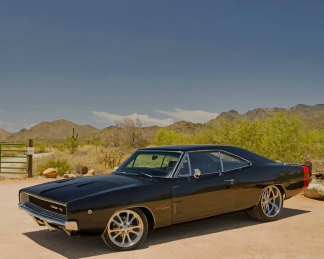 Black Dodge Car Paint By Number.png
