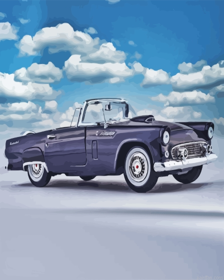 Black Ford Thunderbird Paint By Numbers.png