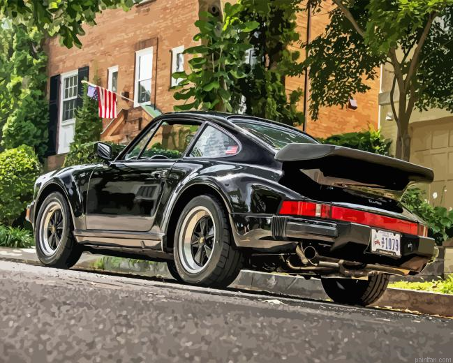 Black Old Porsche Paint By Numbers.png