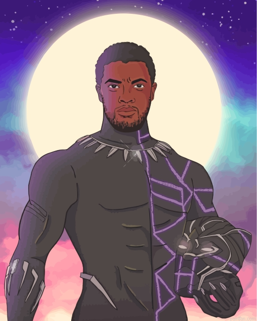 Black Panther Art Paint By Number.png