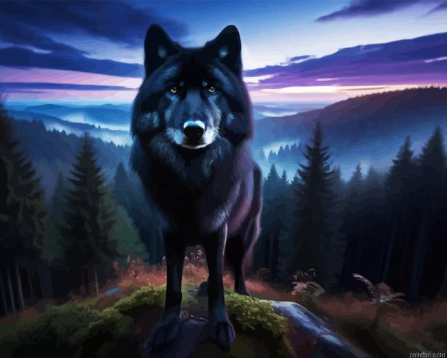 Black Wolf Paint By Numbers.png
