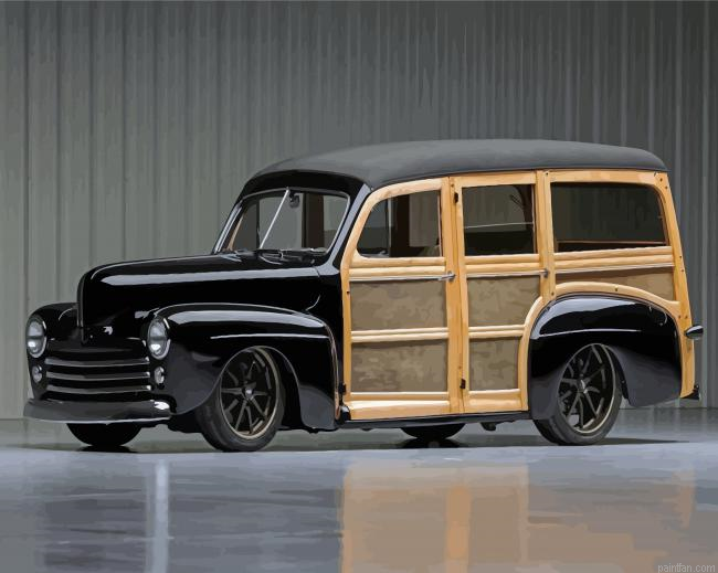 Black Woody Car Paint By Numbers.png