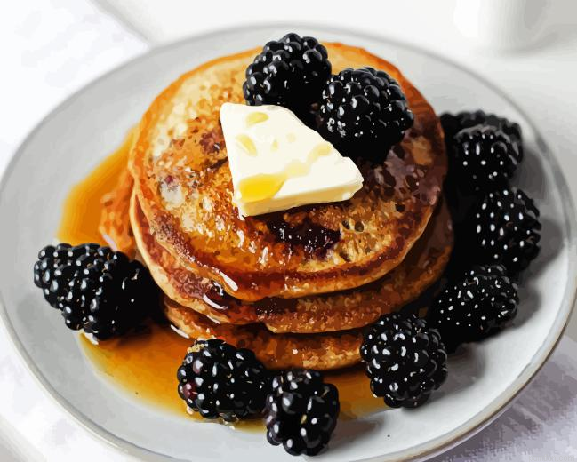 Blackberries Pancake Paint By Numbers.png