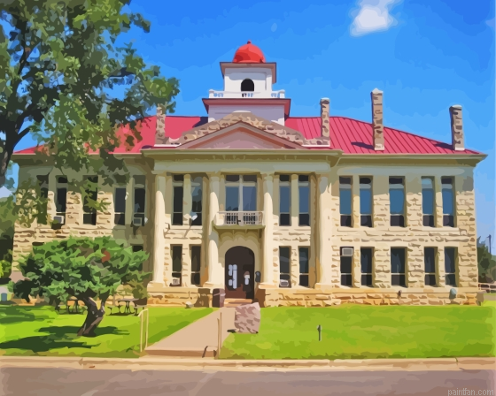 Blanco Texas County Courthouse Paint By Numbers.png