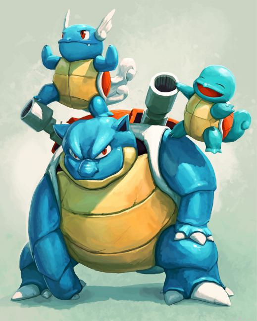 Blastoise Pokemon Squirtle Paint By Number.png
