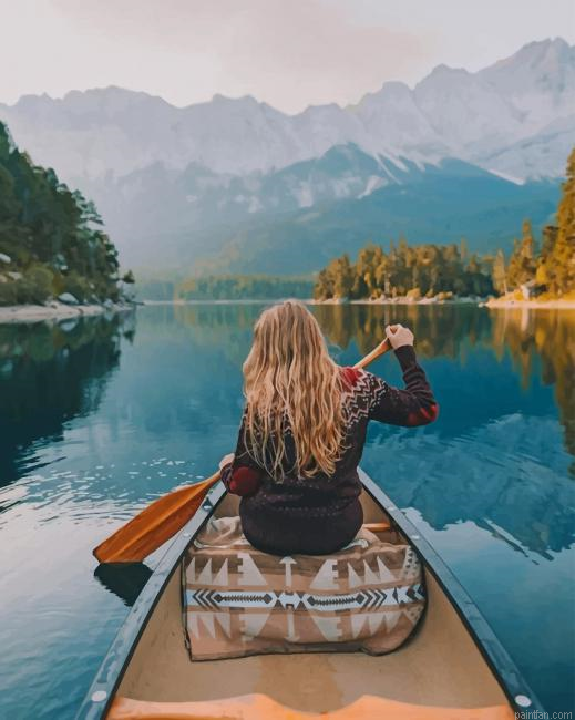 Blond Girl In A Boat New Paint By Numbers.png