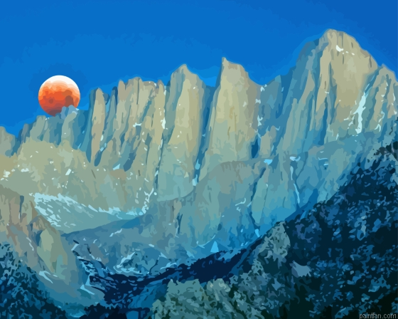 Blood Moon Over Mt Whitney Paint By Numbers.png