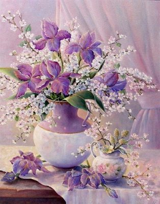 Blossoming Flowers Paint By Numbers.png