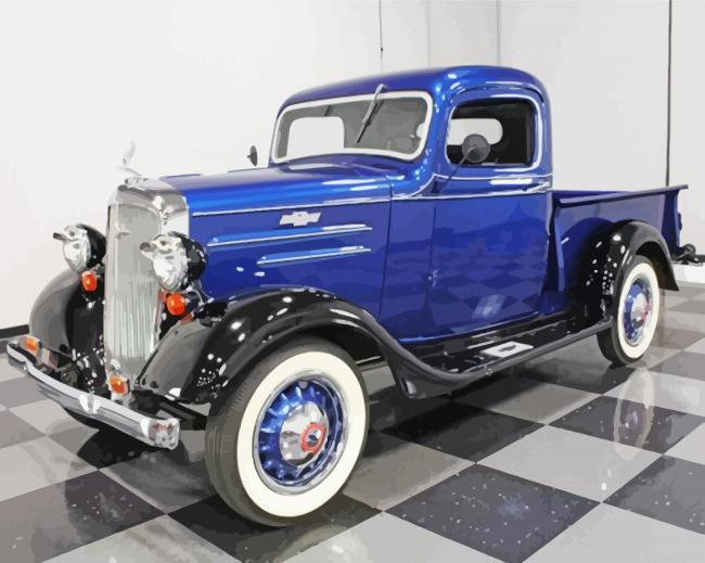 Blue 1936 Chevy Truck Paint By Numbers.png