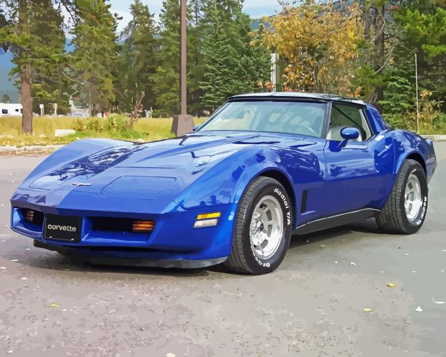 Blue 1981 Corvette Paint By Numbers.png