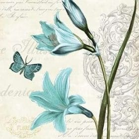 Blue Butterfly Flowers Paint By Numbers.png