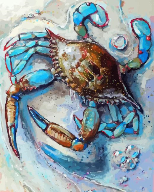 Blue Crab Art Paint By Numbers.png