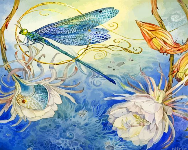 Blue Dragonfly Paint By Numbers.png