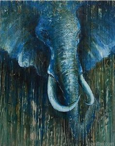 Blue Elephant Paint By Numbers.png