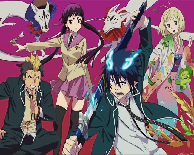 Blue Exorcist Anime Characters Paint By Number.png
