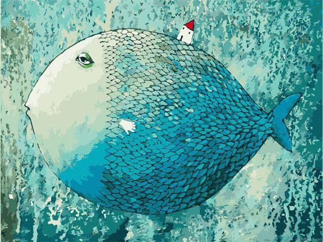 Blue Fish Paint By Numbers.png