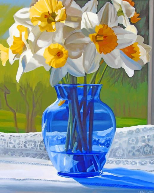 Blue Glass Vase With Flowers Paint By Number.png