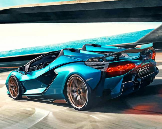 Blue Racing Car Paint By Numbers.png