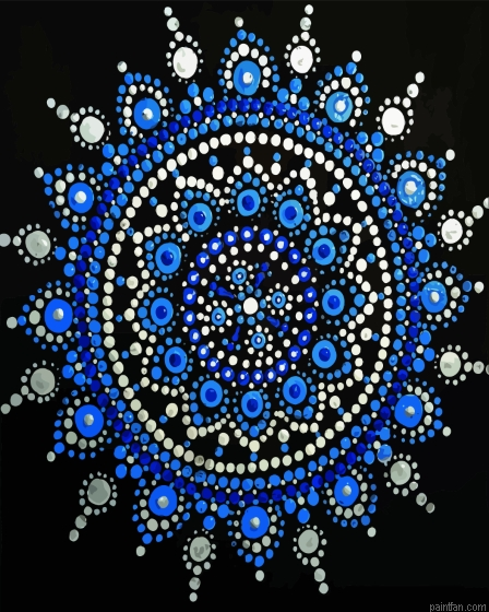 Blue White Dotting Mandala Paint By Numbers.png