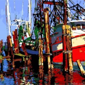 Boat Seascape Paint By Numbers.png