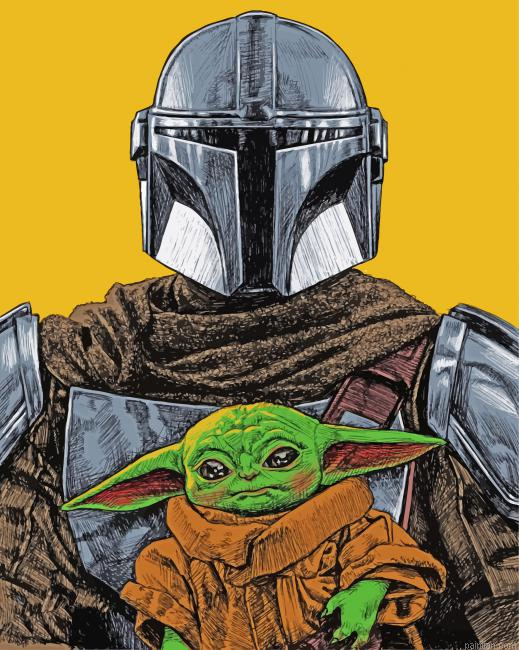 Boba Fett And Yoda Star Wars Paint By Number.png