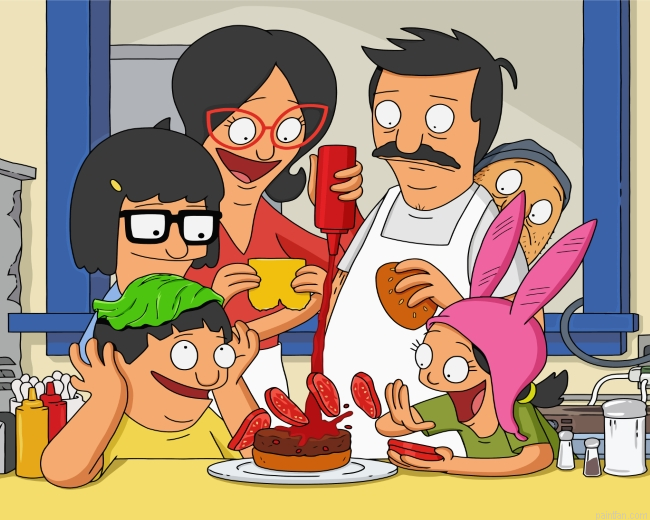 Bobs Burgers Family Animation Paint By Number.png