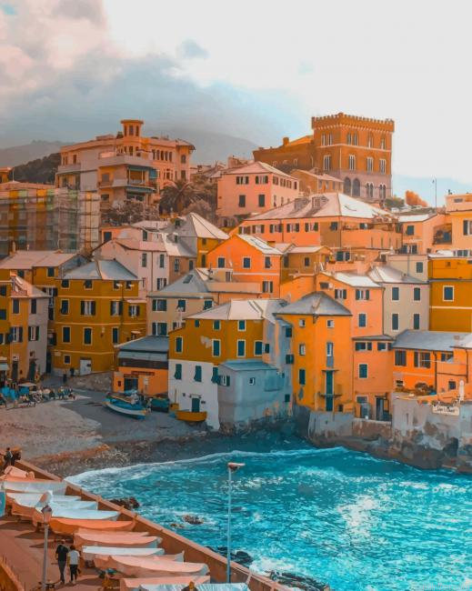Boccadasse Beach Italy New Paint By Numbers.png