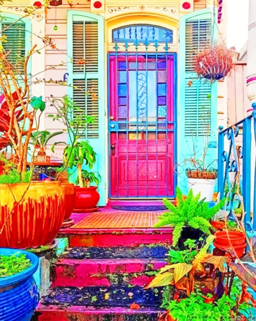 Bohemian Door Colorful Paint By Numbers.png