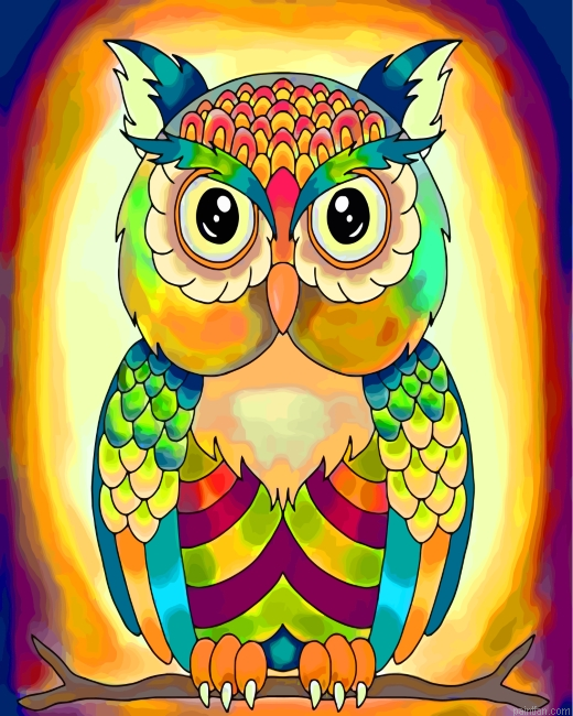 Bohemian Owl Paint By Number.png