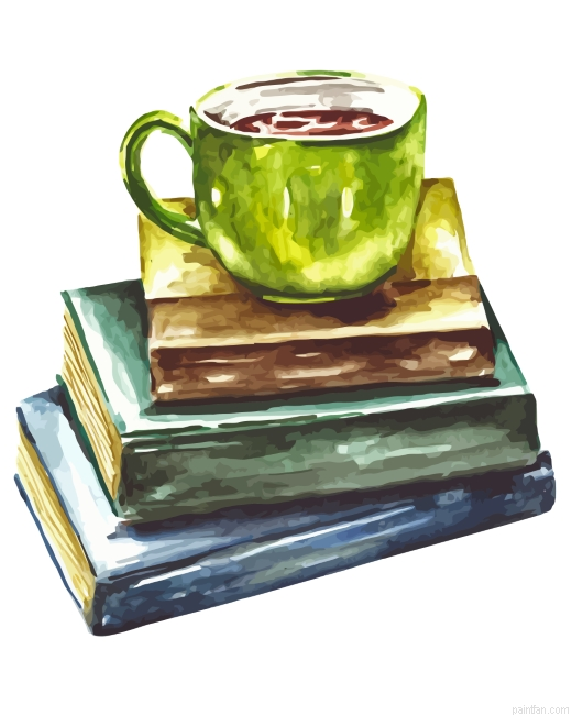 Books And Coffee Paint By Number.png