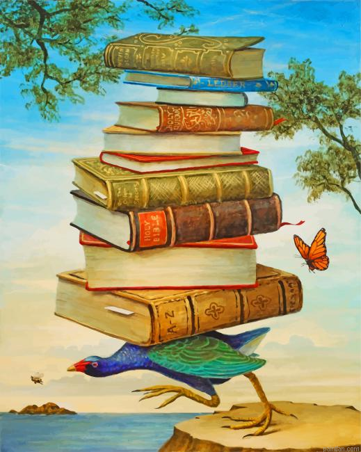 Books On Bird Paint By Number.png