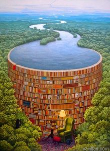 Bookshelf Dam Paint By Numbers.png