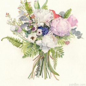 Botanical Flowers Paint By Numbers.png