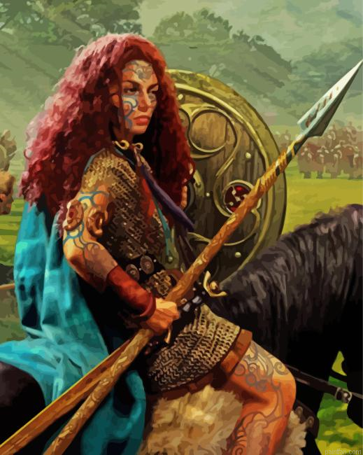 Boudica Warrior Paint By Numbers.png