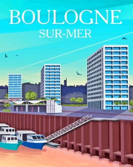 Boulogne Sur Mer France Poster Paint By Numbers.png