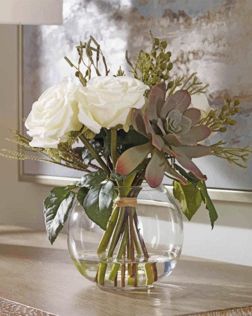 Bouquet In Glass Paint By Numbers.png