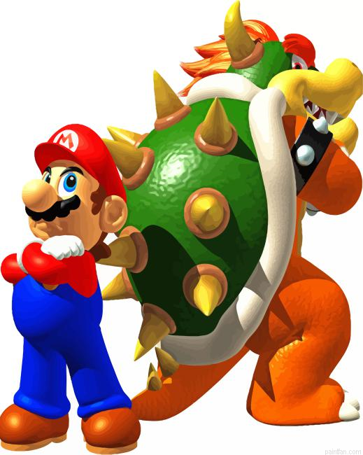 Bowser And Mario Paint By Numbers.png