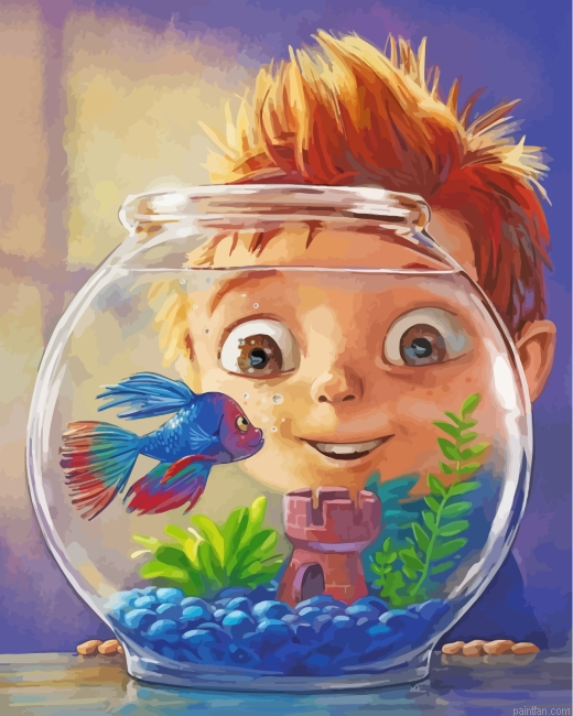 Boy And Fish Paint By Number.png