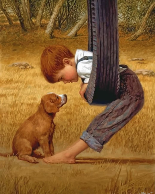 Boy And His Dog Paint By Numbers.png