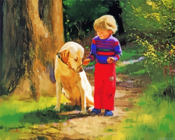 Boy And Labrador Paint By Numbers.png