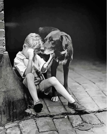 Boy And Labrador Retriever Paint By Numbers.png