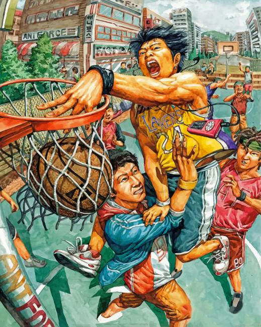 Boys Playing Basketball Paint By Number.png