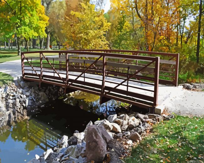 Bridge In Cornelia Lake Paint By Numbers.png