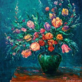 Brilliant Tulips Vase Paint By Numbers.png