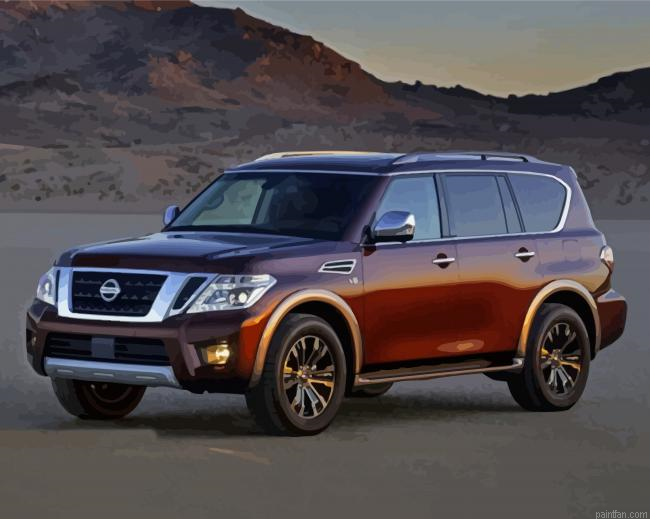 Brown Nissan Armada Paint By Numbers.png
