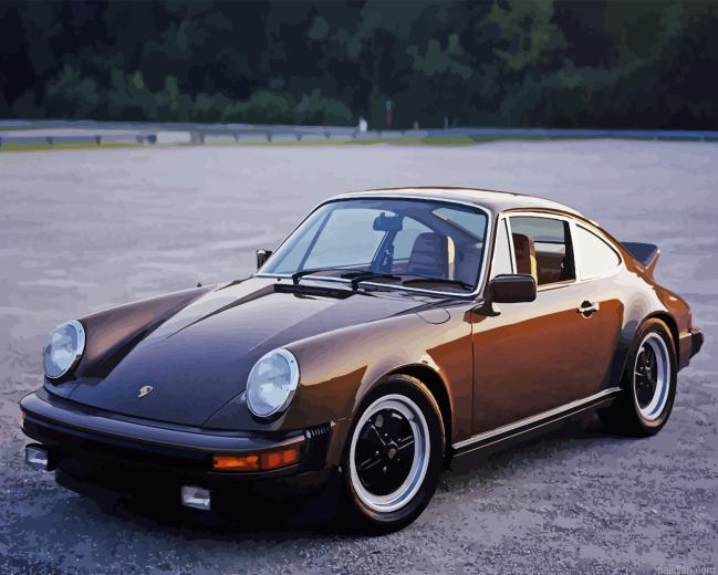 Brown Old Porsche Paint By Numbers.png