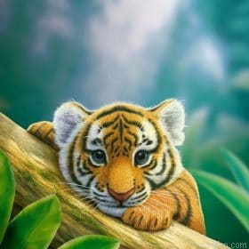 Budding Tiger Paint By Numbers.png