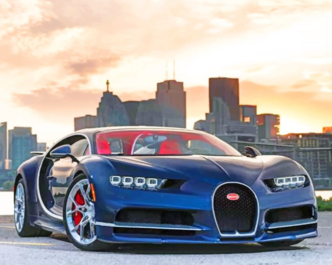 Bugatti Car New Paint By Numbers.png