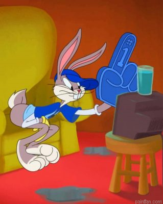 Bugs Bunny Watching Tv Paint By Number.png