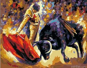 Bull And Matador Paint By Numbers.png
